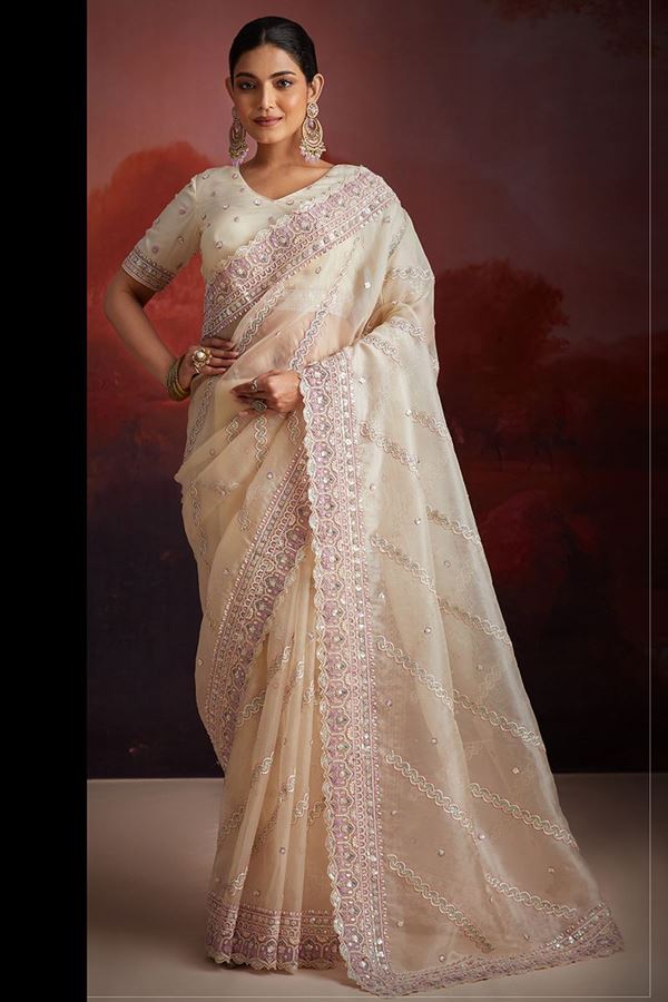 Picture of EthnicNet Designer Saree for Party, Engagement and Reception