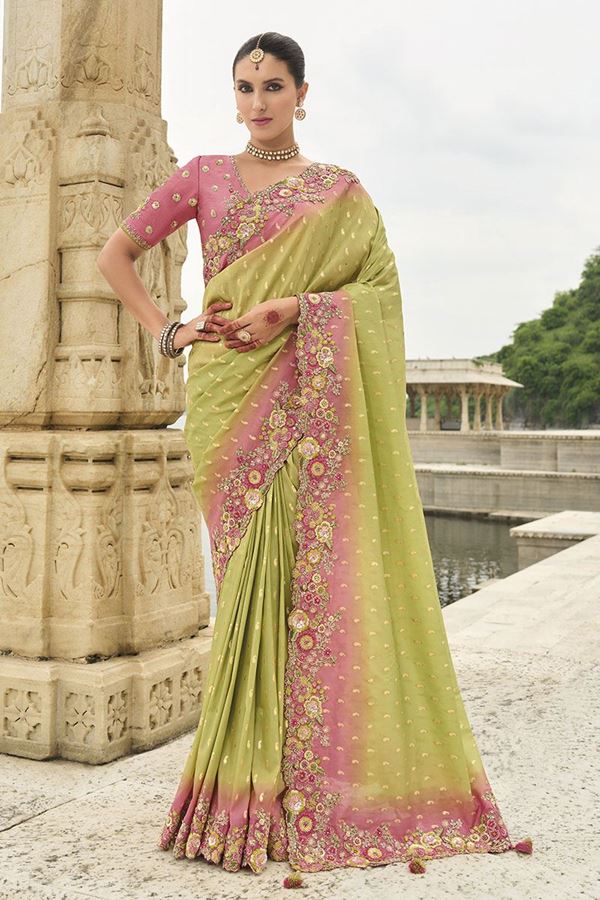 Picture of BreathtakingViscose Tissue Silk Designer Saree forEngagement, Reception, and Party