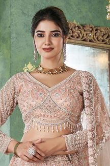 Picture of Outstanding Premium Net Designer Wedding Lehenga Choli for Engagement, Wedding, and Reception