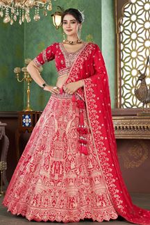 Picture of Irresistible Premium Jacquard Designer Bridal Lehenga Choli for Wedding and Reception