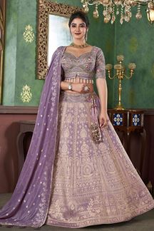 Picture of Lovely Premium Jacquard Designer Bridal Lehenga Choli for Engagement and Reception