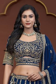 Picture of  Outstanding Georgette Designer Wedding Lehenga Choli for Wedding and Reception